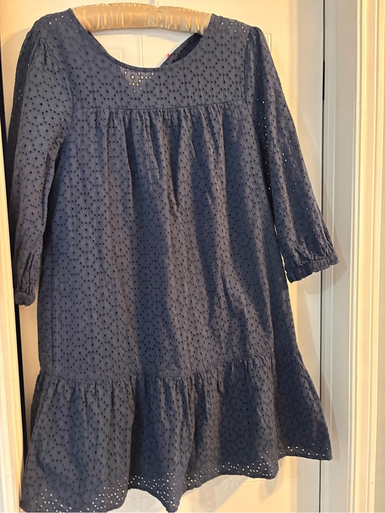 Joe Fresh Dresses & Skirts - Joe Fresh Navy Eyelet Cotton Tiered Dress